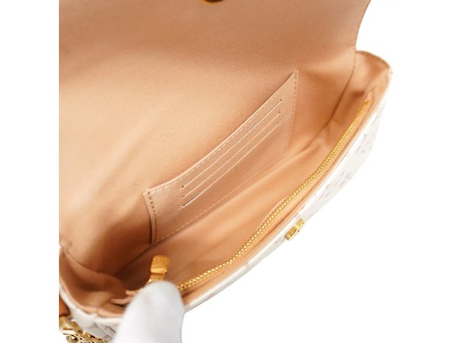 Ivy Portafoglio Monogram Dune Louis Vuitton con catena Bianco Beige - vista 4