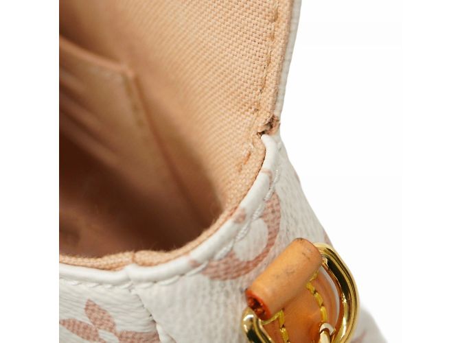 Ivy Portafoglio Monogram Dune Louis Vuitton con catena Bianco Beige - vista 7