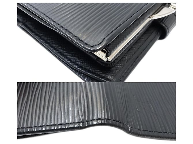 Billetera bi-fold Epi Louis Vuitton Negro - vista 4