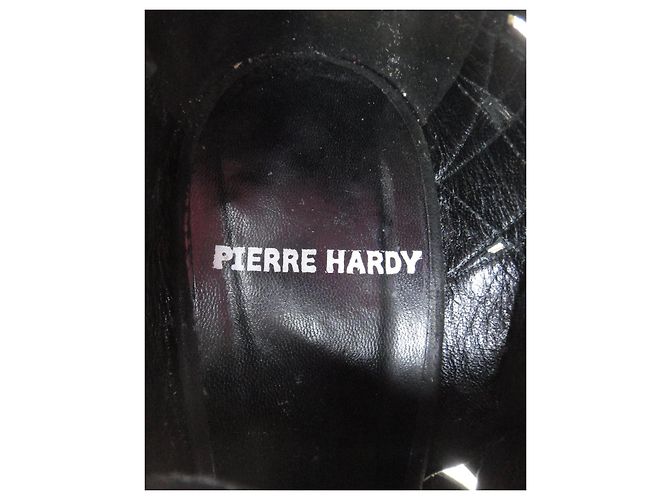 Décolleté Pierre Hardy in pelle nera e argento con tacco 11cm Nero - vista 7