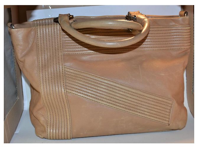 Borsa Max Mara in pelle marrone - vista 2