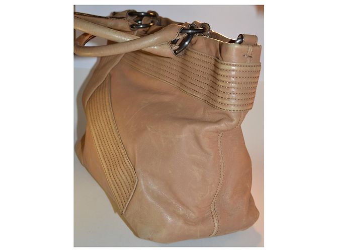 Borsa Max Mara in pelle marrone - vista 3