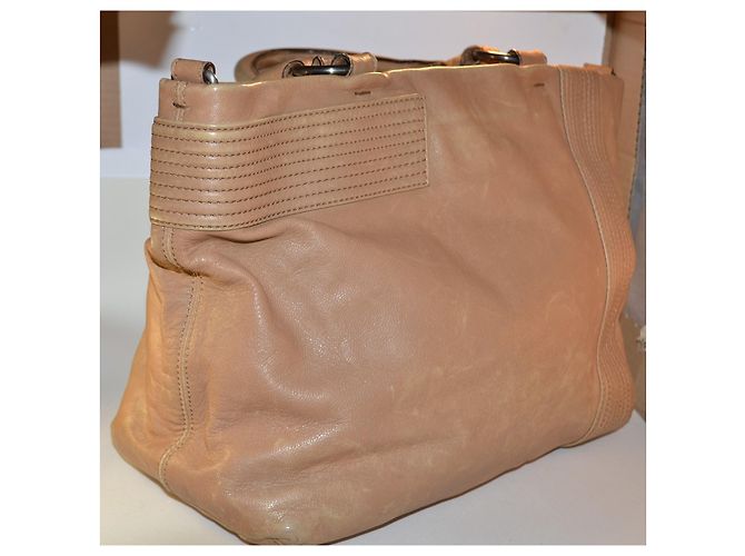 Borsa Max Mara in pelle marrone - vista 4