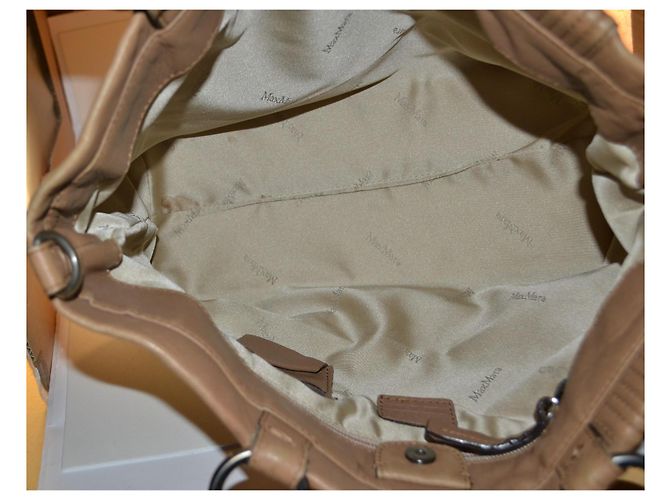 Borsa Max Mara in pelle marrone - vista 6