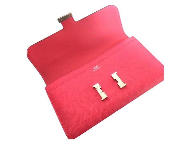 Hermès Hermes Epsom Constance Langbörse Pink - Ansicht 5