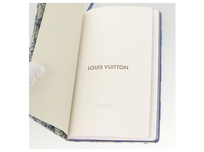 LOUIS VUITTON LV Visor Pool Notebook MM Jane Cover lagoon GI1093 LV Auth BD2240 - view 11