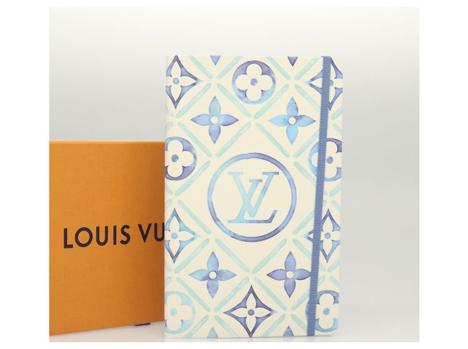 LOUIS VUITTON LV Visor Pool Notebook MM Jane Cover lagoon GI1093 LV Auth BD2240 - view 12