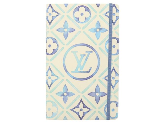 LOUIS VUITTON LV Visor Pool Notebook MM Jane Cover lagoon GI1093 LV Auth BD2240 - view 13