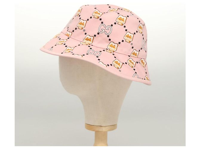 Cappello GUCCI Canvas S Rosa 727563 Auth 118856M - vista 4