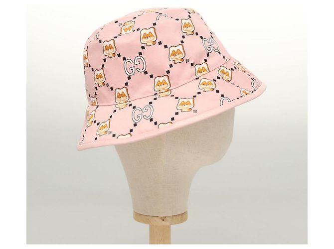 Cappello GUCCI Canvas S Rosa 727563 Auth 118856M - vista 5