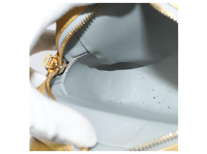LOUIS VUITTON Borsa a spalla Monogram Vernis Wooster Grigio M91036 LV Auth BD2100 - vista 17
