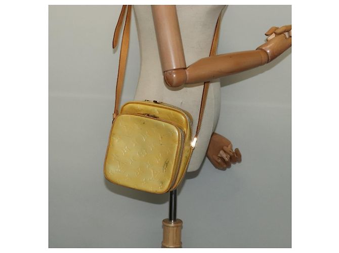 LOUIS VUITTON Borsa a spalla Monogram Vernis Wooster Grigio M91036 LV Auth BD2100 - vista 21