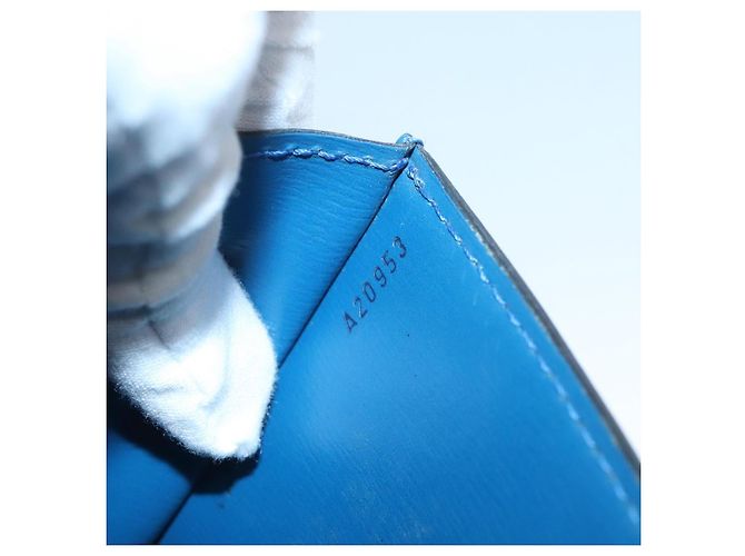 LOUIS VUITTON Epi Pochette Arche Borsa a Spalla Blu M52575 LV Auth 124831 - Ansicht 12