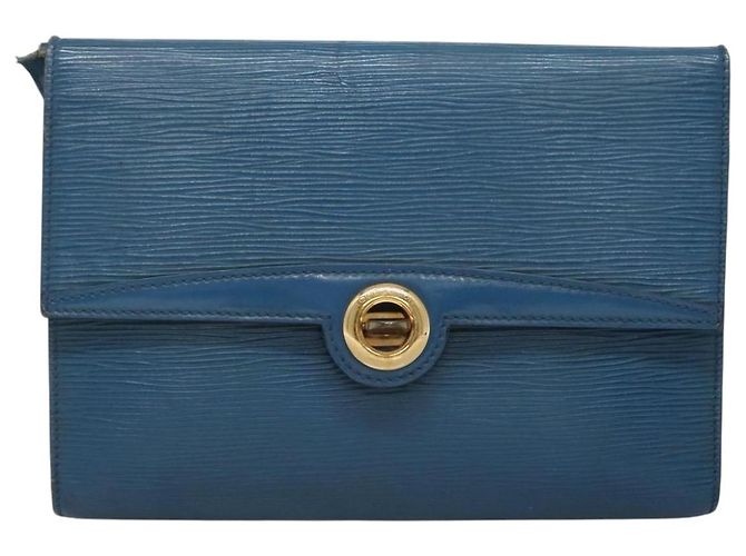 LOUIS VUITTON Epi Pochette Arche Borsa a Spalla Blu M52575 LV Auth 124831 - Ansicht 13