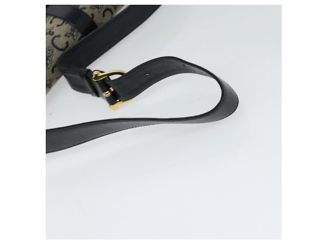Céline Borsa a spalla CELINE C Sulky in tela blu navy e oro Auth ep8935 D'oro - vista 7