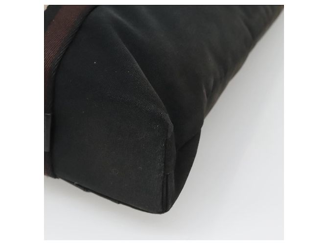 Troca Hermès HERMES Borsa Tote Verticale GM Tela Nera Argento Auth bs26094 Nero - vista 12
