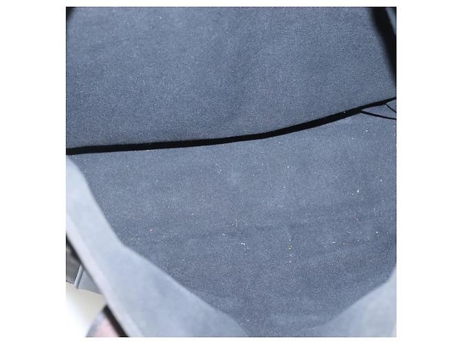 Troca Hermès HERMES Borsa Tote Verticale GM Tela Nera Argento Auth bs26094 Nero - vista 14