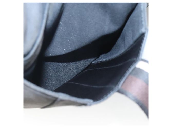 Troca Hermès HERMES Borsa Tote Verticale GM Tela Nera Argento Auth bs26094 Nero - vista 18