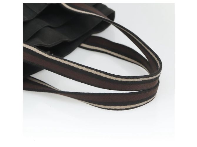 Troca Hermès HERMES Borsa Tote Verticale GM Tela Nera Argento Auth bs26094 Nero - vista 7