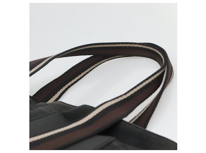 Troca Hermès HERMES Borsa Tote Verticale GM Tela Nera Argento Auth bs26094 Nero - vista 8