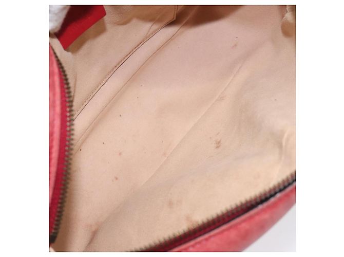 GUCCI GG Marmont Borsa a Spalla in Pelle Rossa Dorata 447632 Auth ep9033 - vista 16