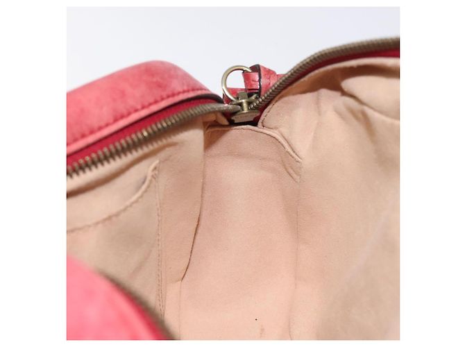 GUCCI GG Marmont Borsa a Spalla in Pelle Rossa Dorata 447632 Auth ep9033 - vista 17