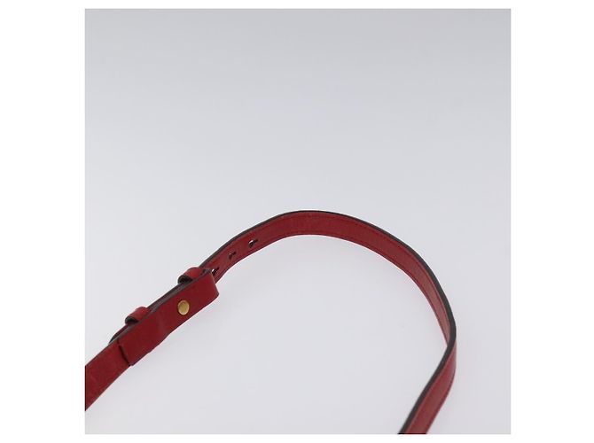 GUCCI GG Marmont Borsa a Spalla in Pelle Rossa Dorata 447632 Auth ep9033 - vista 8