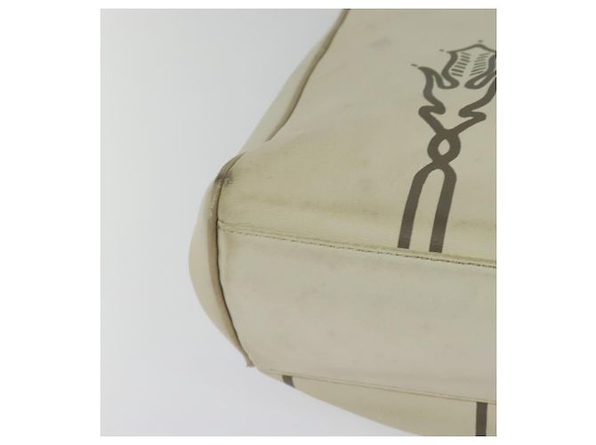 Autre Marque BOTTEGA VENETA Borsa a mano in pelle bianca e oro Auth bs25987 Bianco D'oro - vista 12