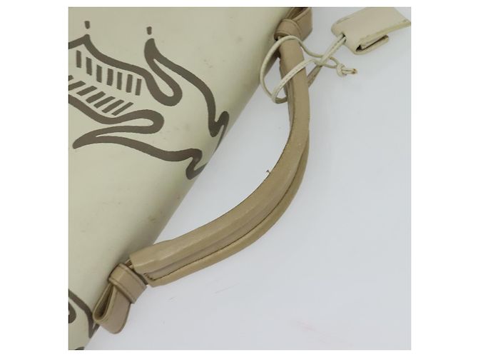 Autre Marque BOTTEGA VENETA Borsa a mano in pelle bianca e oro Auth bs25987 Bianco D'oro - vista 7