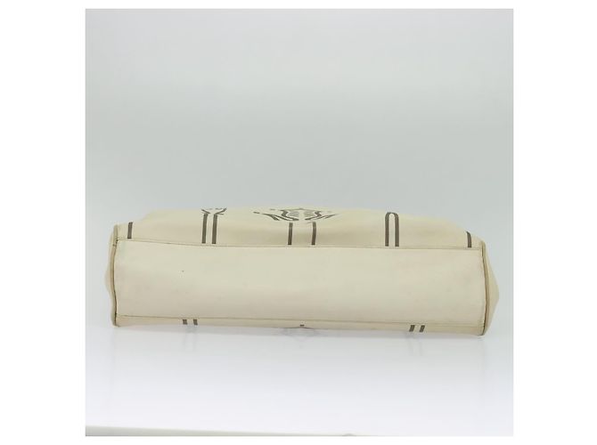 Autre Marque BOTTEGA VENETA Borsa a mano in pelle bianca e oro Auth bs25987 Bianco D'oro - vista 9