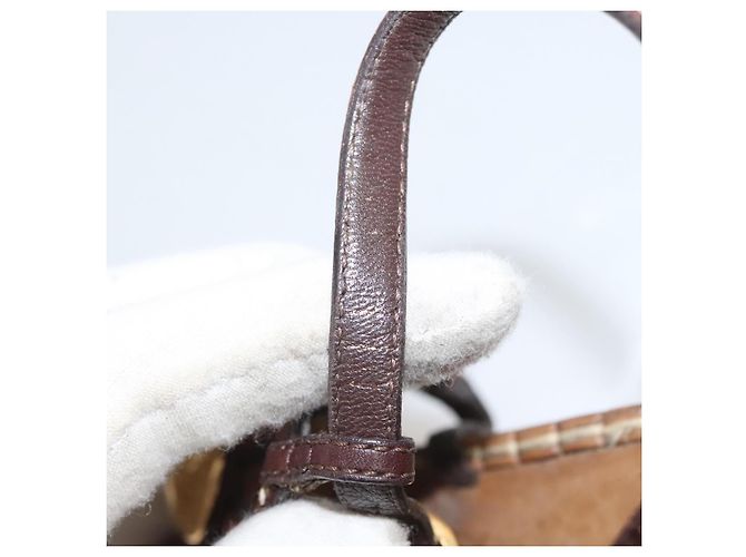 LOUIS VUITTON Décolleté in Pelle Marrone LV Auth bs25696 - vista 37
