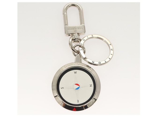 LOUIS VUITTON Llave Compass Charm metal Plata M61915 LV Auth 118562 - vista 2