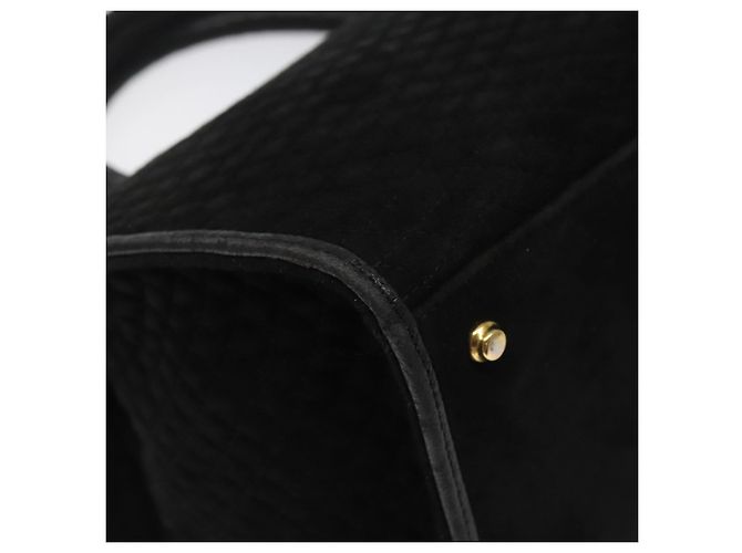 BALLY Borsa a mano trapuntata in pelle nera e oro Auth BD2177 Nero D'oro - vista 11