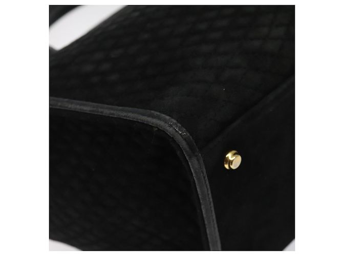 BALLY Borsa a mano trapuntata in pelle nera e oro Auth BD2177 Nero D'oro - vista 13