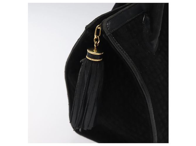 BALLY Borsa a mano trapuntata in pelle nera e oro Auth BD2177 Nero D'oro - vista 15