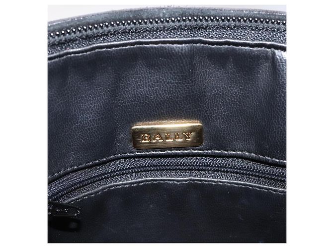BALLY Borsa a mano trapuntata in pelle nera e oro Auth BD2177 Nero D'oro - vista 16