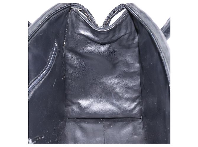 BALLY Borsa a mano trapuntata in pelle nera e oro Auth BD2177 Nero D'oro - vista 18