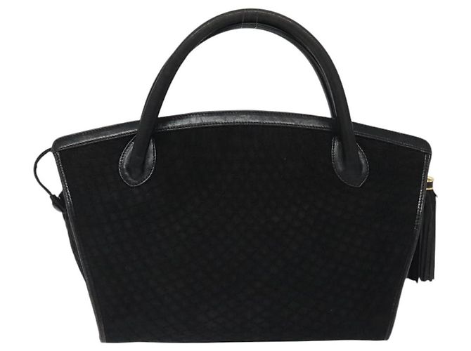 BALLY Borsa a mano trapuntata in pelle nera e oro Auth BD2177 Nero D'oro - vista 3