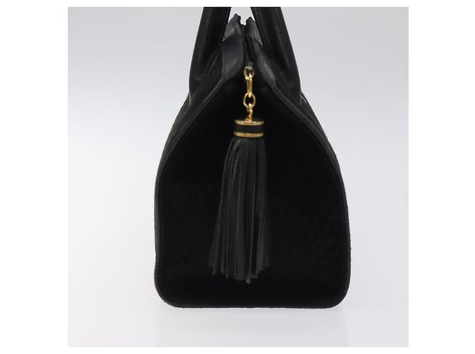 BALLY Borsa a mano trapuntata in pelle nera e oro Auth BD2177 Nero D'oro - vista 4