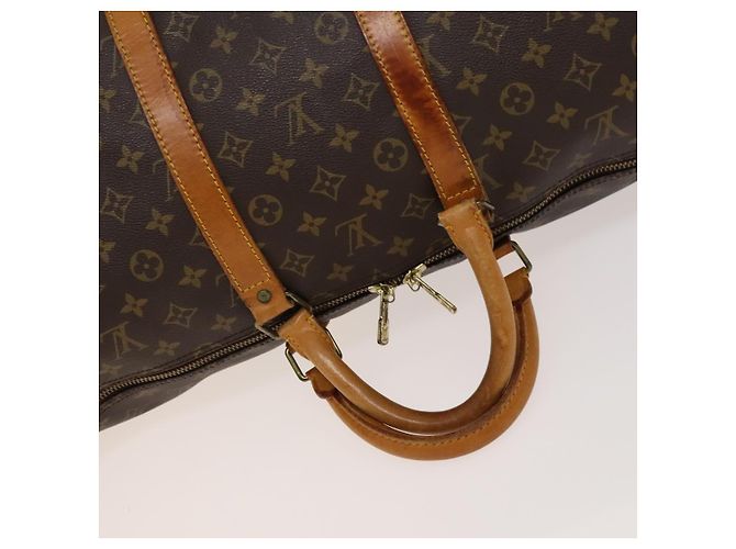 LOUIS VUITTON Monogram Keepall 55 Borsa Boston M41424 LV Auth 123436 Monogramma - vista 7