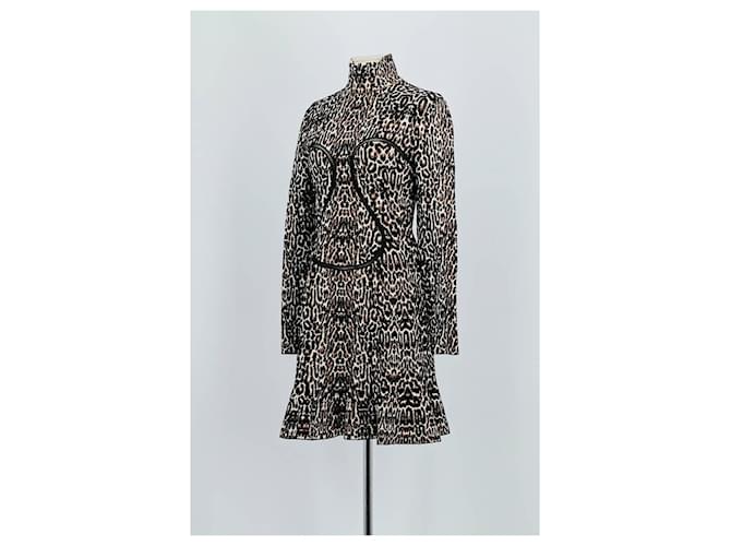 Alaïa Vestido marrón Castaño - vista 4