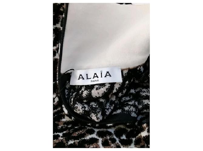 Alaïa Vestido marrón Castaño - vista 7