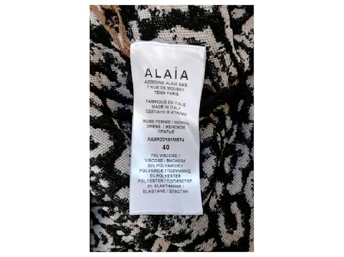 Alaïa Vestido marrón Castaño - vista 8