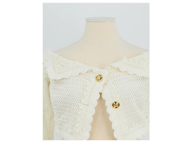 Giambattista Valli Giacca di cotone bianca Bianco - vista 2