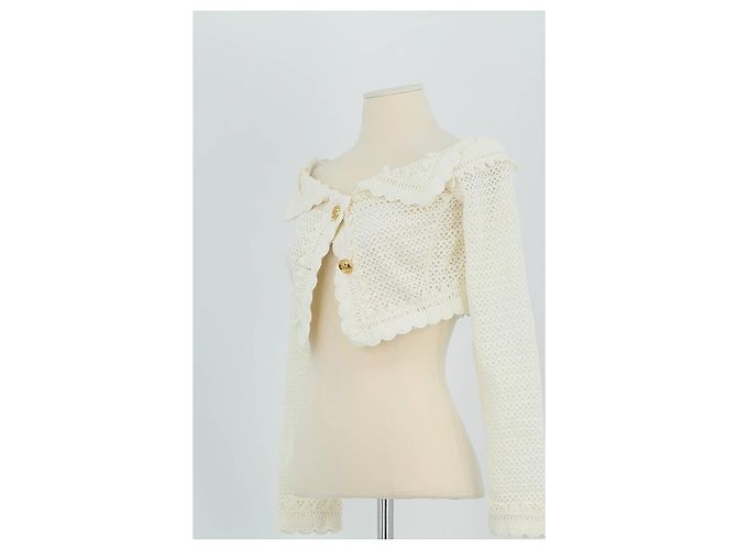 Giambattista Valli Giacca di cotone bianca Bianco - vista 4