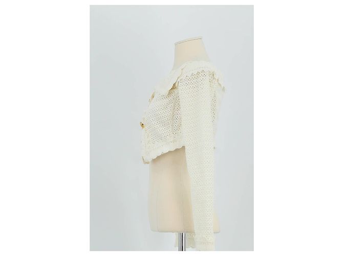 Giambattista Valli Giacca di cotone bianca Bianco - vista 5