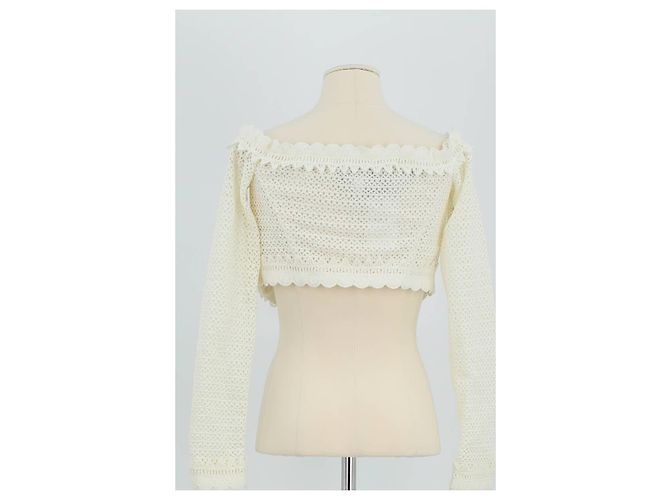 Giambattista Valli Giacca di cotone bianca Bianco - vista 6