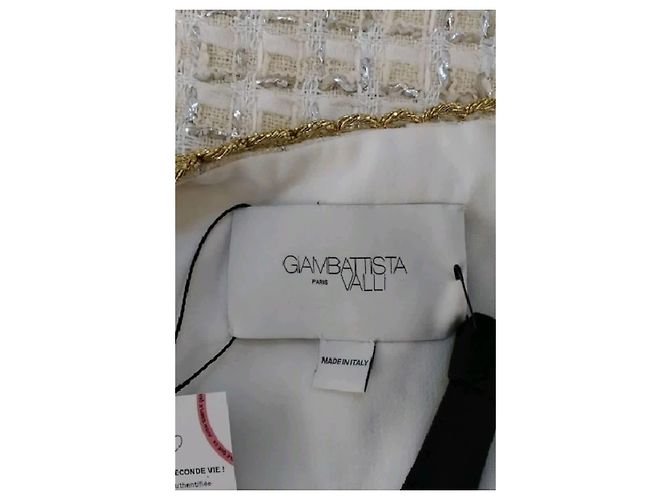 Giambattista Valli Giacca in seta bianca - vista 7