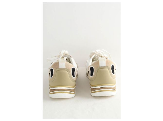 Sandro Sneakers Flame in suede beige - vista 2