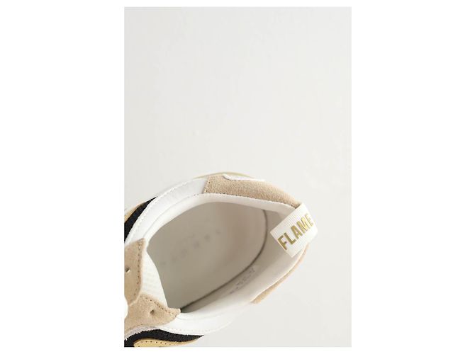 Sandro Sneakers Flame in suede beige - vista 4